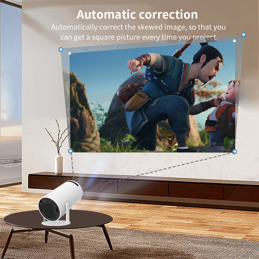 SS30 -  ANDROID 11.0 MINI PORTABLE PROJECTOR 1080P VIDEO HOME THEATER LCD,LED CINEMA PROJECTOR WITH WIFI & BLUETOOTH , HIGH-QUALITY SOUND