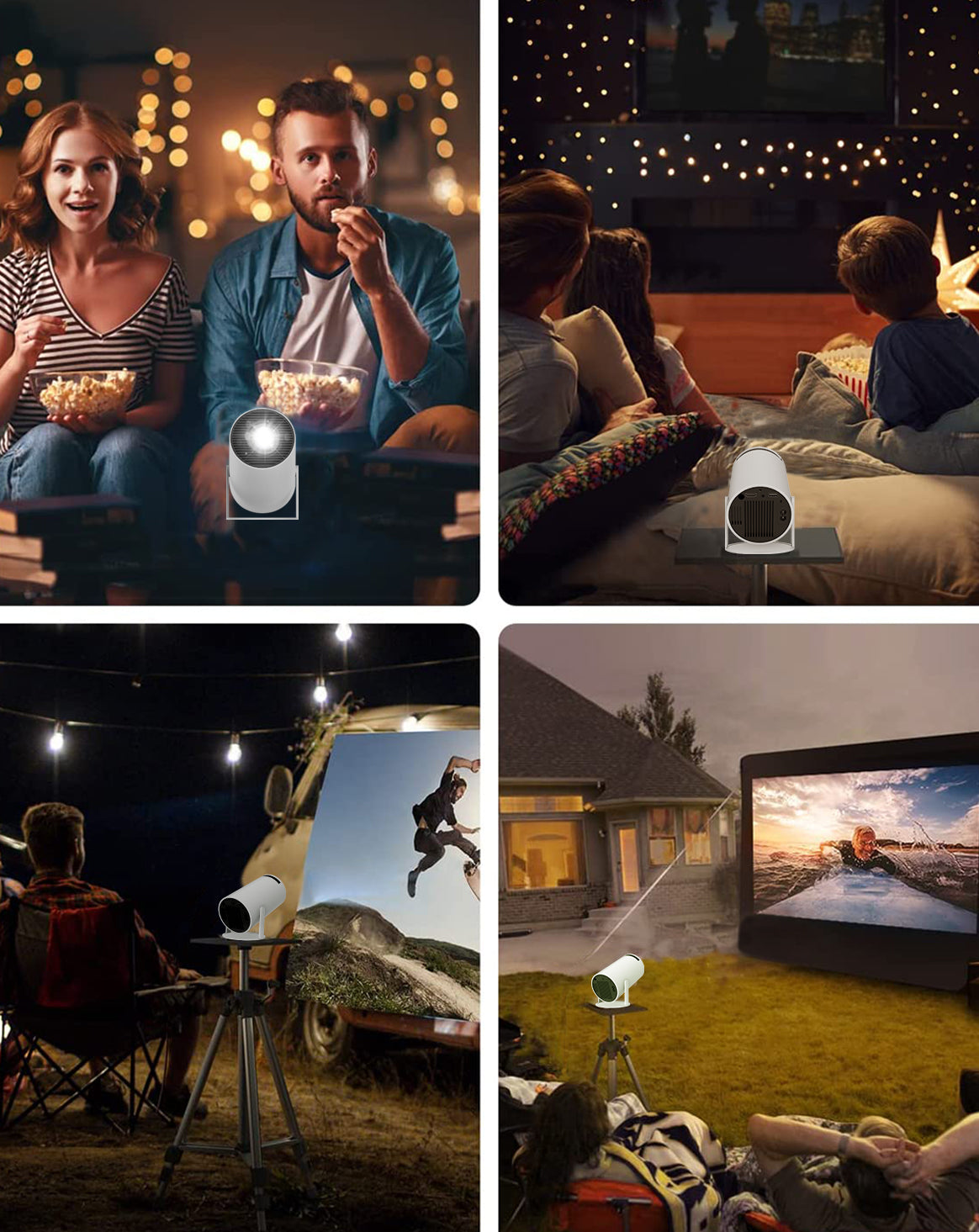 SS30 -  ANDROID 11.0 MINI PORTABLE PROJECTOR 1080P VIDEO HOME THEATER LCD,LED CINEMA PROJECTOR WITH WIFI & BLUETOOTH , HIGH-QUALITY SOUND